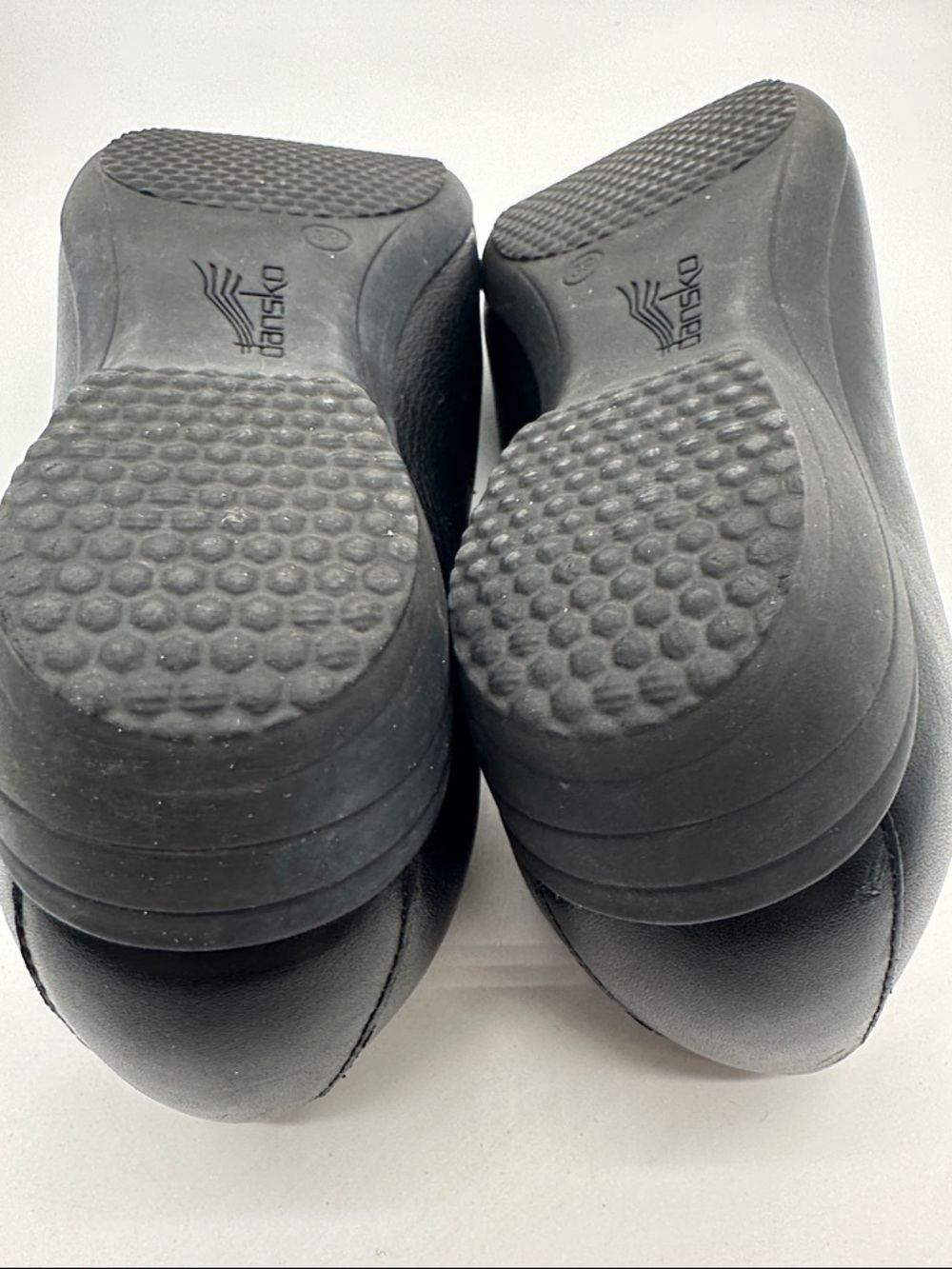 Dansko Black Leather Slip-On Flats - Picture 8 of 10